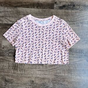 Nike Pink Tee with Fun Pattern